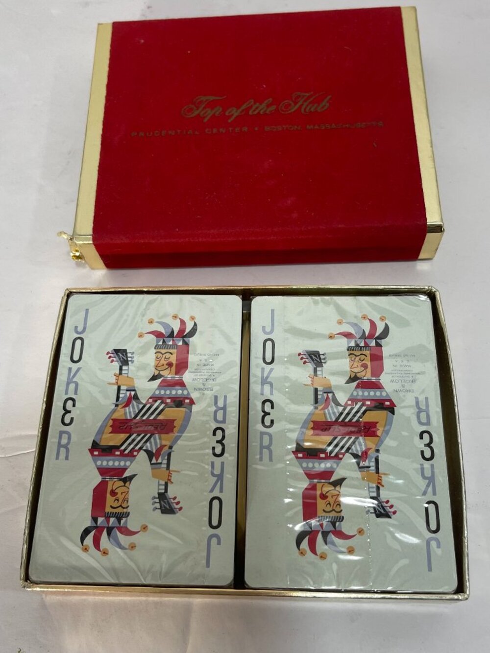 Top of the Hub Prudential Center, Boston Mass. Set of 2 VTG Playing Card Decks